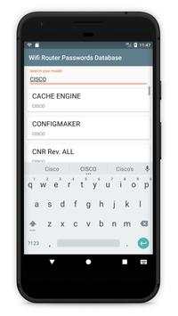 WiFi Router Passwords Database screenshot 2