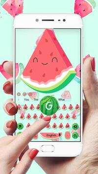 Cute Watermelon keyboard स्क्रीनशॉट 1