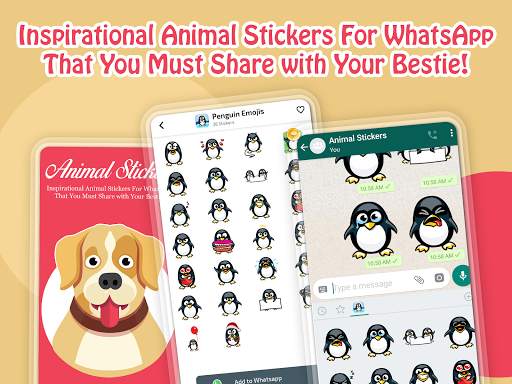 Animal Stickers for WhatsApp - WAStickerApps screenshot 11