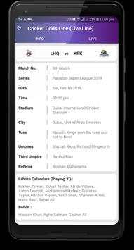 Cricket Odds Line (Live Line) screenshot 4