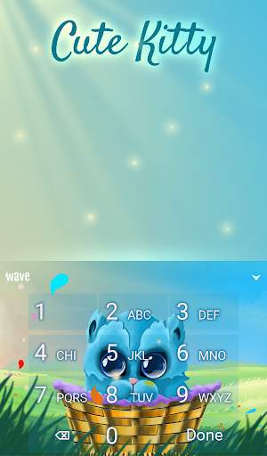 Cute Kitty Keyboard Wallpaper स्क्रीनशॉट 5