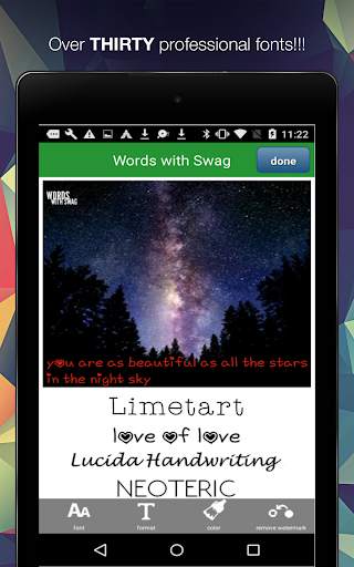 Words with Swag: text on pics screenshot 2