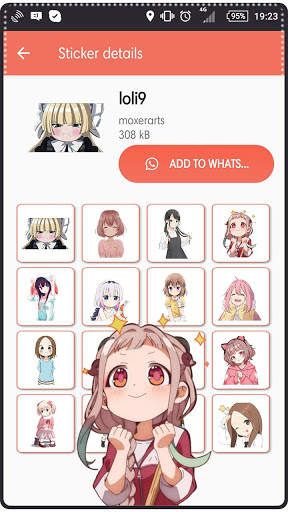 Loli Kawaii Sticker WA screenshot 5