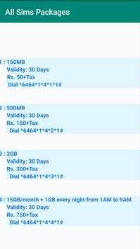 ALL SIM INTERNET PACKAGES screenshot 5