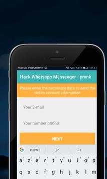 Hack Whatsapp Messenger - prank screenshot 2