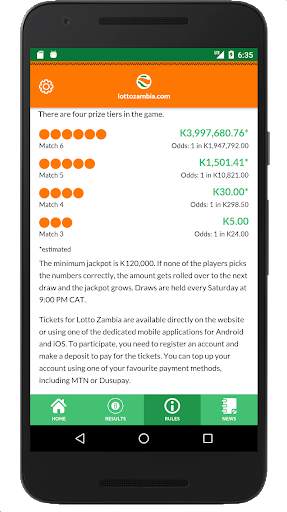 Lotto Zambia screenshot 2