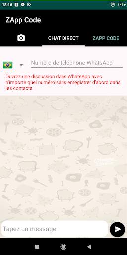 ZappCode Cliquez pour discuter direct sur WhatsApp screenshot 1