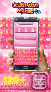 Cute Emoticon Keyboard App screenshot 1