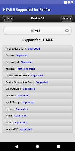 HTML5 Supported for Firefox -Check browser support screenshot 3