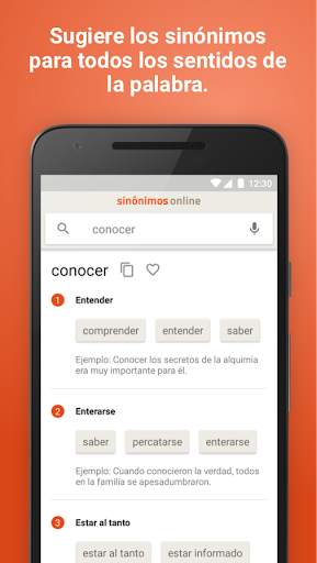 Diccionario Sinónimos Offline screenshot 2