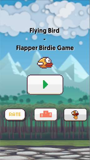 Flying Bird - Flapper Birdie Game स्क्रीनशॉट 1