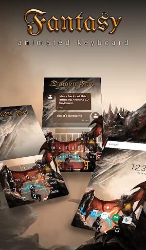 Fantasy Animated Keyboard   Li screenshot 1