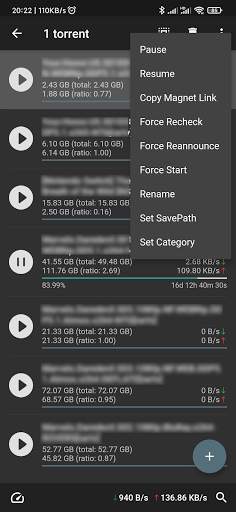 qBittorrent Remote Lite screenshot 3