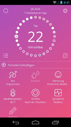 Ovu Menstruationstracker screenshot 1