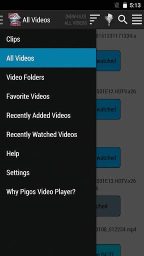 Pigos Video Player & Trimmer screenshot 1