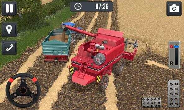 Farmer Tractor Cargo Driving Simulator 3D screenshot 2