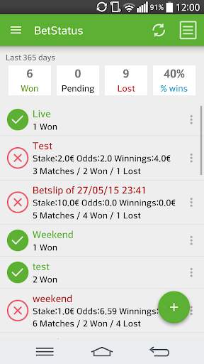 BetStatus - My Bet Slip Live screenshot 1