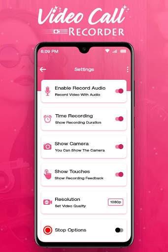 Video Call Recorder : Record Video with Audio screenshot 4