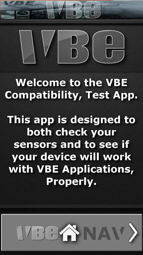 VBE SENSOR Compatibility APP screenshot 1