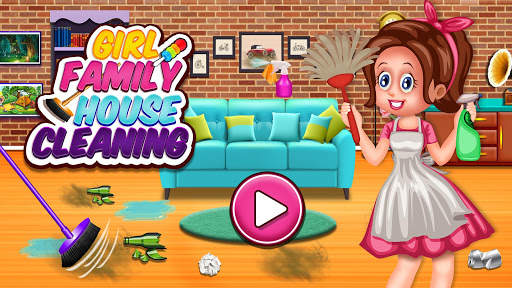 Girl Family House Cleaning screenshot 1