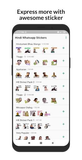 Hindi Sticker: Text WAStickers screenshot 1
