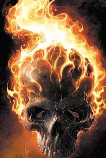 Fire Skull Live Wallpaper screenshot 2