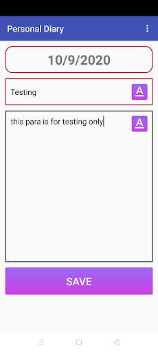 Personal Diary Lite screenshot 3