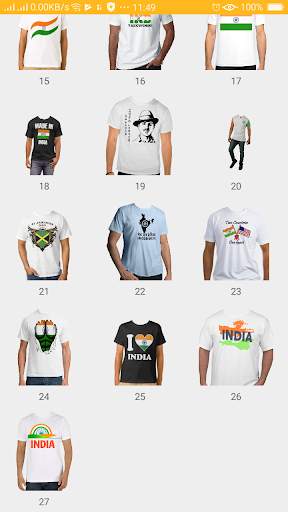 India Flag Shirt screenshot 1