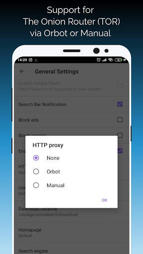 Proxy Browser - Adblock Secured Private Tor Proxy screenshot 5