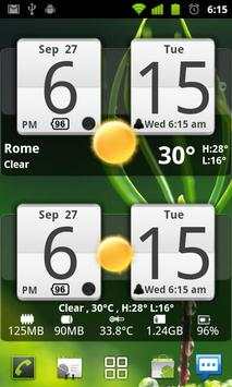 Sense Analog Clock Widget screenshot 2