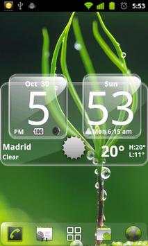 Sense Analog Glass Clock 4x2 screenshot 6