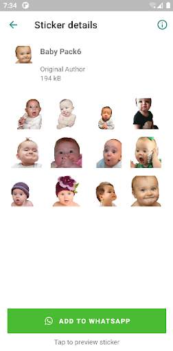 Funny Baby Faces Stickers Pro screenshot 4