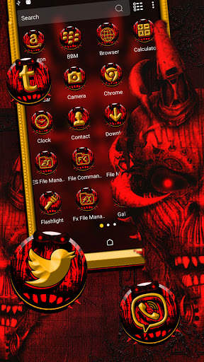 Red Evil Launcher Theme screenshot 2