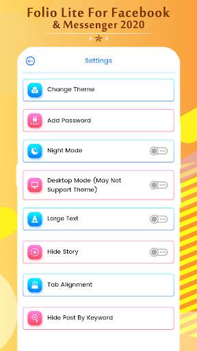 Folio Lite For Facebook & Messenger 2020 screenshot 3