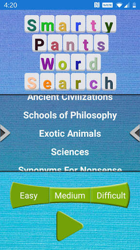 Smarty Pants Word Search screenshot 1
