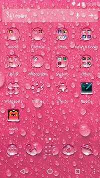 Pink Rain Drops Theme screenshot 2