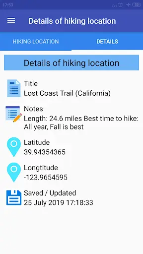 GPS Hiking Tracker screenshot 18