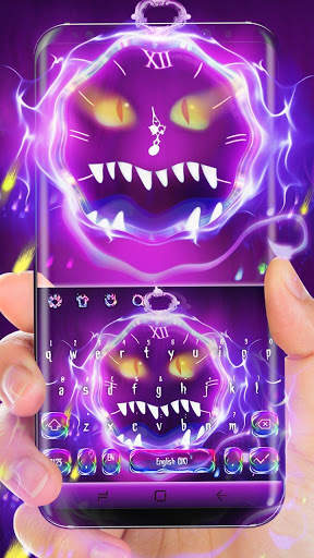 Neon Monster Clock keyboard screenshot 1