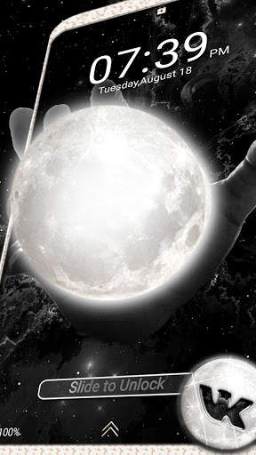 Moon Black Launcher Theme screenshot 3