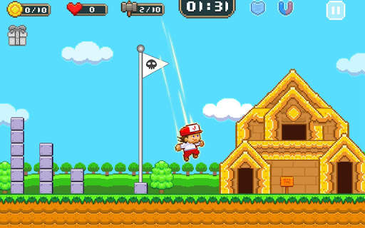 Super Jim Jump - pixel 3d screenshot 9