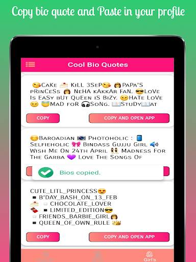Bios Ideas for Social Media : Tik Bios screenshot 11