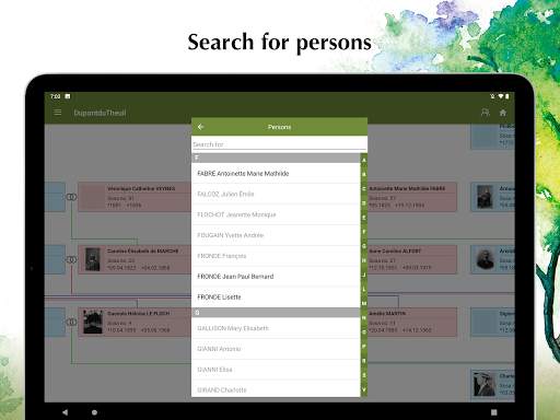 Family Tree Explorer Viewer – for the PC software screenshot 12