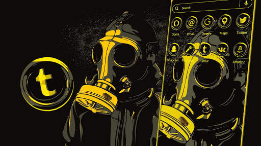 Gas Mask Boy Launcher Theme screenshot 2
