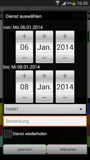 Mein Dienstplan screenshot 2