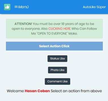 Auto Like Status,Photos screenshot 2