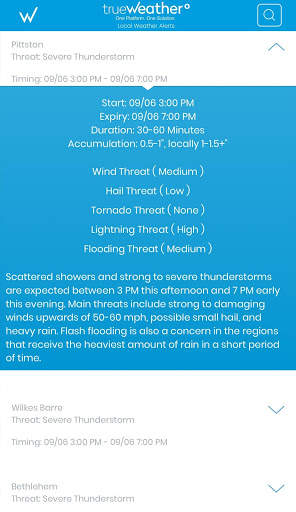 trueWeather скриншот 3