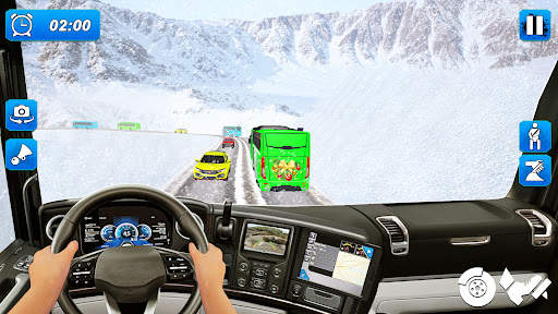 Snow Bus Simulator Games screenshot 1