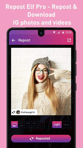 Repost Elf Pro - Repost & Download, Videostatus screenshot 1