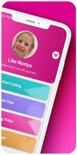 fake call and live chat Nastya -prank screenshot 2