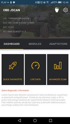 OBD JScan screenshot 1